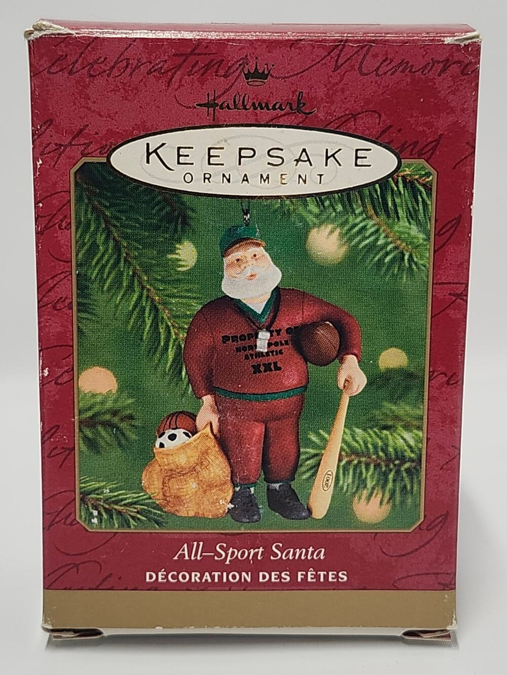 2001 Hallmark Keepsake All-Sport Santa Sports Christmas Ornament QX8332